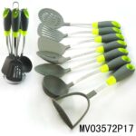 7Pcs Rubber Handle Nylon Kitchen Tools