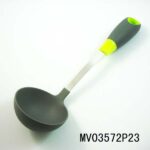 S/S Rubber And Plastic Handle Nylon Soup Spoon T/C