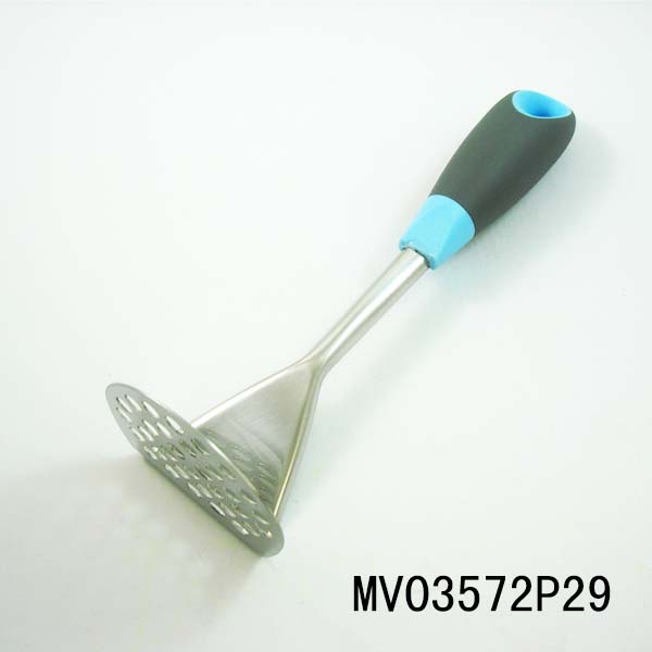 MV03572P29 S/S Rubber And Plastic Handle Stainless Steel Potato Press T/C