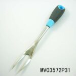 S/S Rubber And Plastic Handle  Stainless Steel Fork T/C
