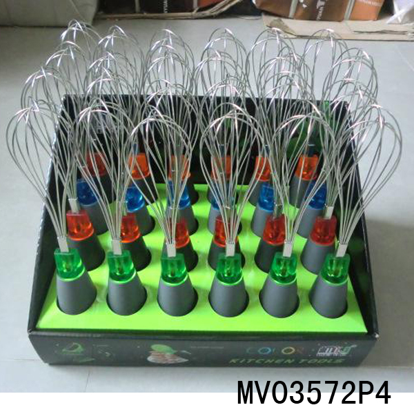 MV03572P4 Egg Beater With Rubber Handle In Display Box