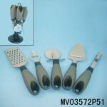 5Pcs S/S Pp & Tpr Handle Kitchen Tools