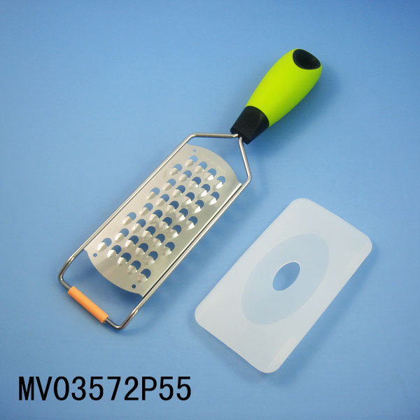 MV03572P55 S/S Grater Acid Etch Blade Tpr+Ps Handle With Cover Hang Tag