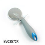 Rubber Handle Pizza Cutter In Poly Bag