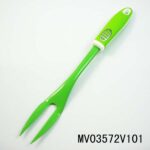 S/S Rubber And Plastic Handle Non Stick Fork