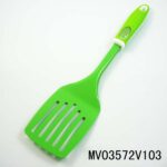 S/S Rubber And Plastic Handle Slotted Non Stick Slotted Shovel