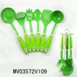 S/S Rubber And Plastic Handle Non Stic 6Pcs Kitchen Tools