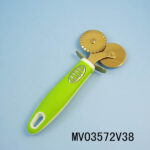 Titanize Kitchen Tools/Rubber And Plastic Handle Two Head Pizza Cutter