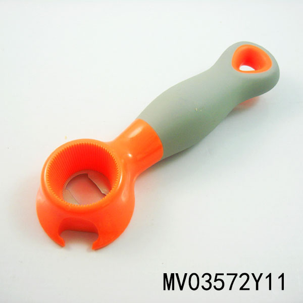 MV03572Y11 S/S Bottle Opener Plastic & Rubber Handle