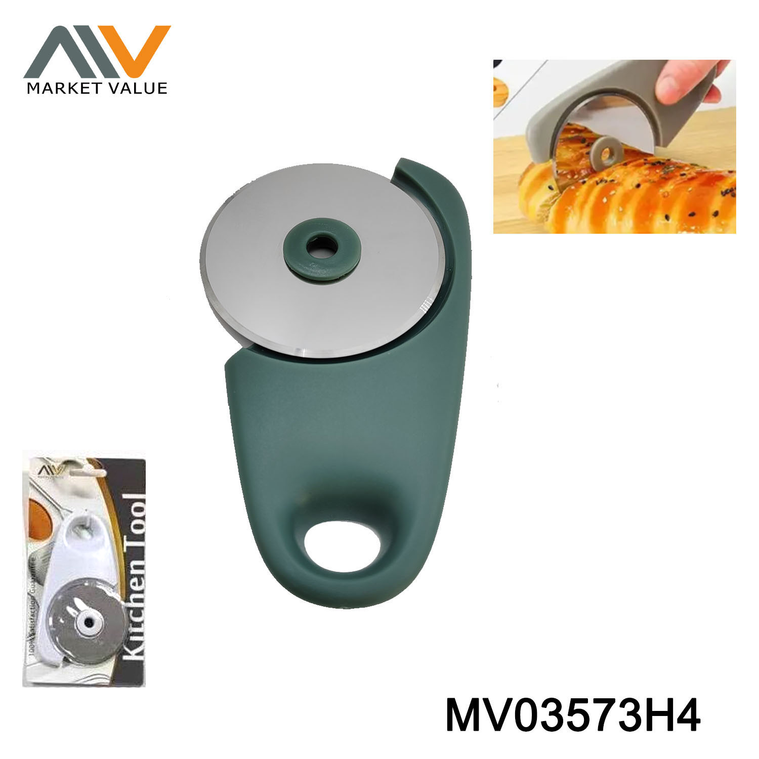 MV03573H4 Pizza Cutter With Plastic Handle