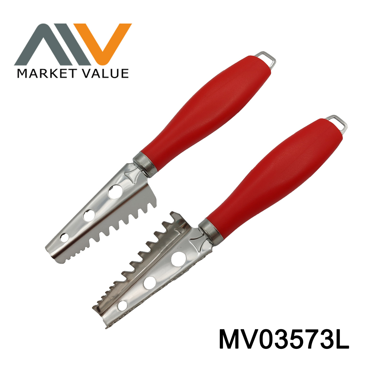 MV03573L Stainless Steel Fish Scale Planer With Plastic Handle