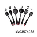 Nylon Pasta/Egg Spoon With Tpr Handle T/C