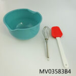 3Pcs Salad Set(Bowl. Egg Beater