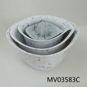 5Pcs Pp Plastic Salad Bowl With Juice Function In Box