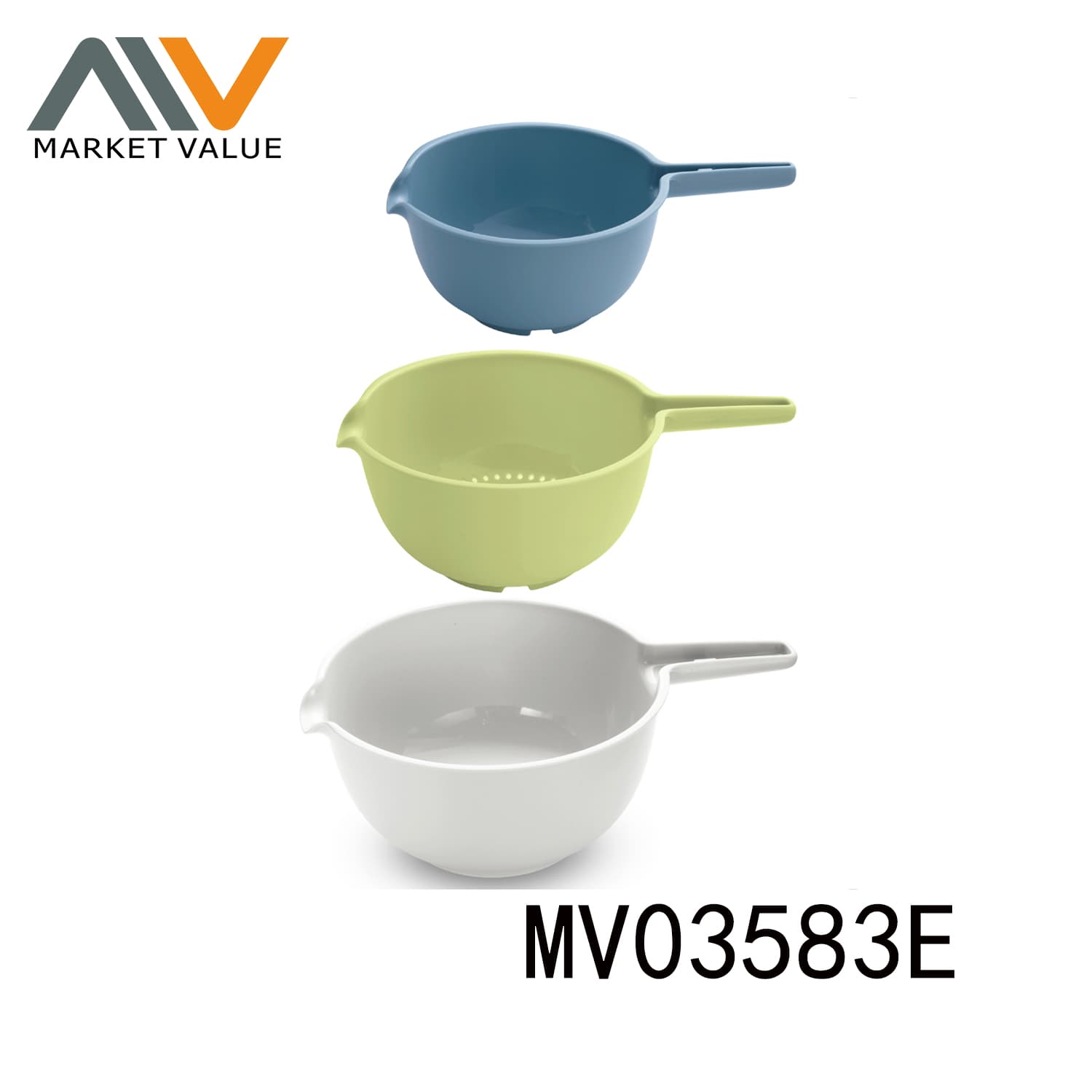 MV03583E 3 Piece Pp Plastic Bowl Sets