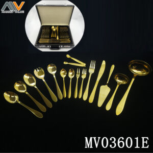 72 Piece Gold Ss Tableware Set