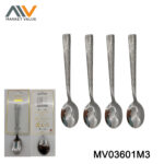 4Pcs 410 Stainless Steel Tea Spoon Set