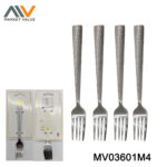 4Pcs 410 Stainless Steel  Cake Fork Set