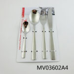 S/S 4Pc Cutlery Set  Knife/Spoon/Fork/Tea Spoon