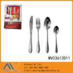 24 Pcs S/S Fork Knife Spoon Tea Spoon With Color Box