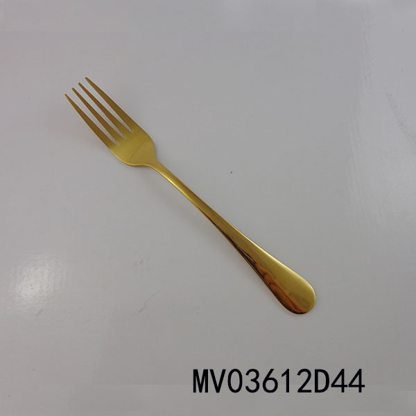 MV03612D44 Gold Plated Stainless Steel Fork
