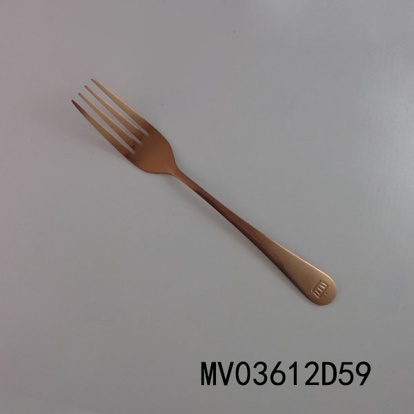 MV03612D59 Rose Gold Plated Stainless Steel Fork