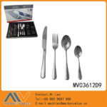 24 Pcs S/S Fork & Knife & Spoon & Tea Spoon With Color B