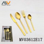 16Pcs 430 S/S Cutlery Set With Color Box