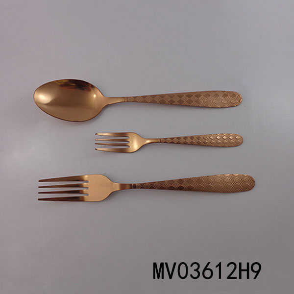MV03612H9 Rose Gold Plated Stainless Steel Tableware