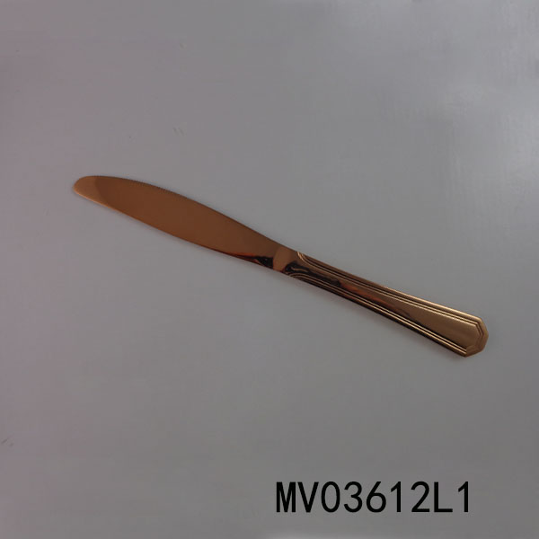 MV03612L1 Rose Gold Plated Stainless Steel Steak Knife