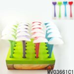 Silicone Soup Spoon Hand Tag 24Pcs In Display Box