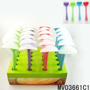 Silicone Soup Spoon Hand Tag 24Pcs In Display Box