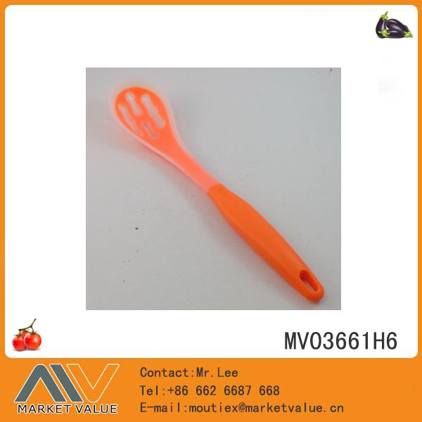 MV03661H6 Nylon+Silicon Kitchen Tools/Slotted Spoon With Pp Handle