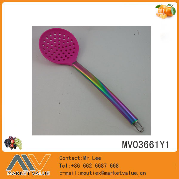 Silicon Kitchen Tools With Tube Handle/Strainer