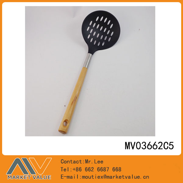Nylon Kitchen Tools With Wooden Handle/Strainer