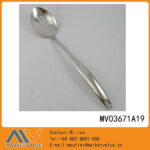 S.S Slotted Spoon With Fingerprint Handle