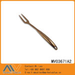 Fingerprint Handle Rose Gold-Plating S.S Meat Fork，T/C