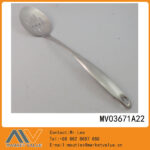 Fingerprint Handle S.S Slotted Spoon，T/C