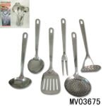 6Pcs S/S Kitchen Tools W/Colour Box