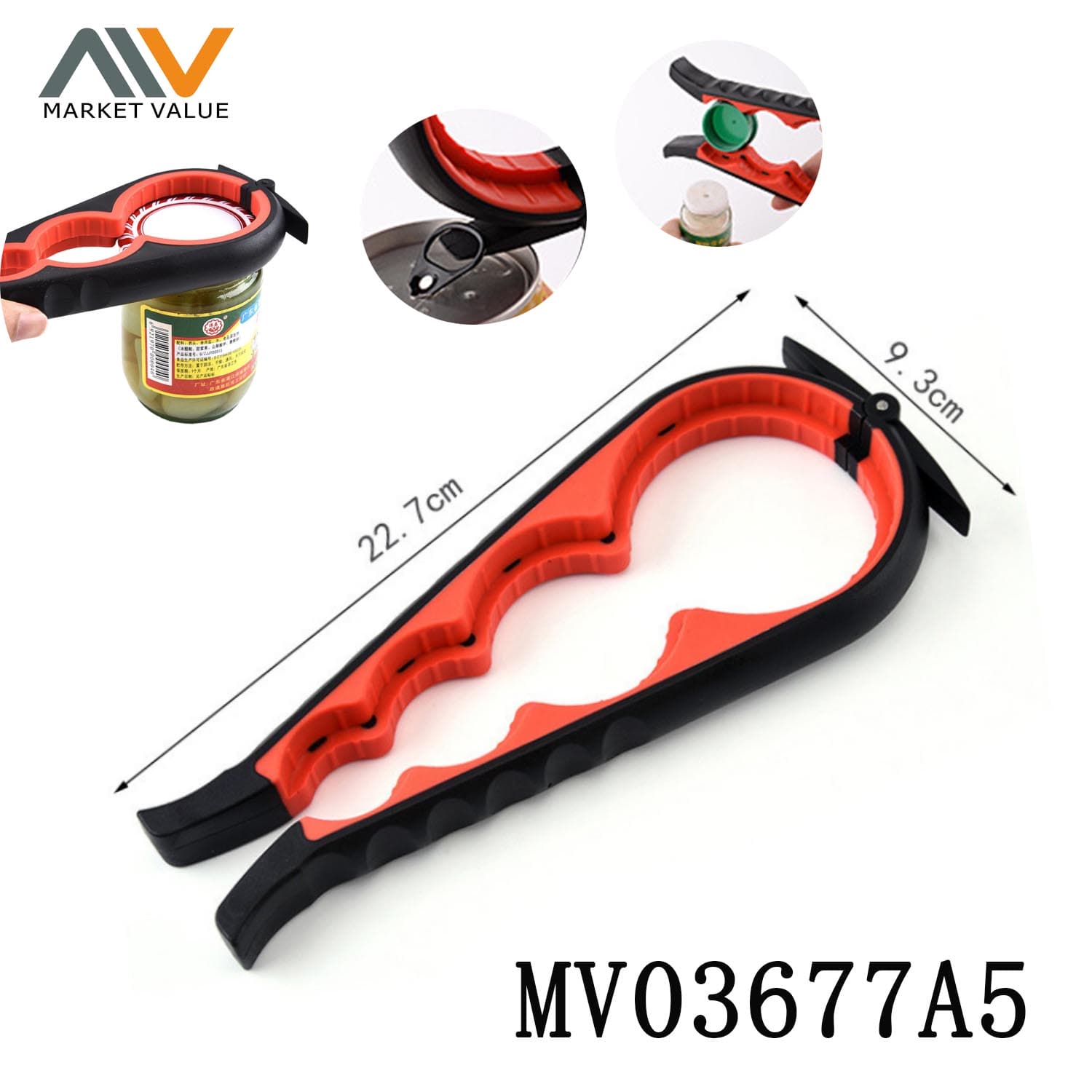 MV03677A5 Plastic Can Opener (Jar Opener)