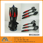 6Pcs Nylon Kitchen Tools Set With Plastic& Rubber Handle