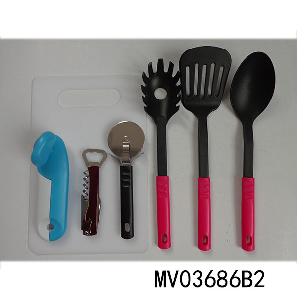 MV03686B2 7Pcs Set Kitchen Toos In White Box
