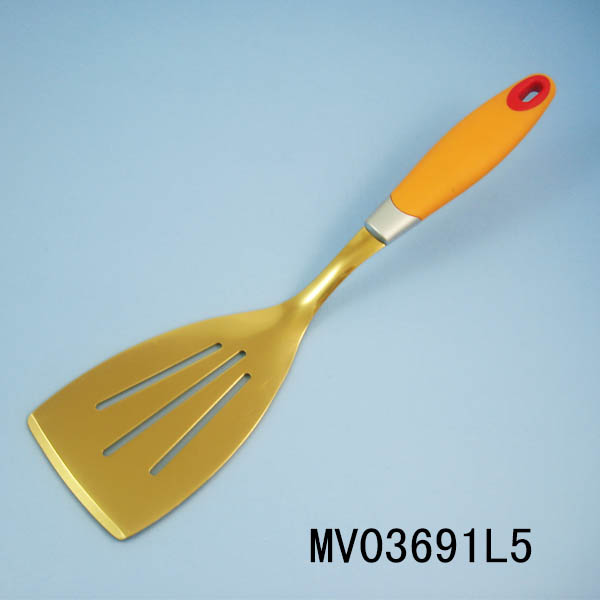 MV03691L5 Titanize Mirror Long Slotted Turner W/ Pp+Tpr Handle