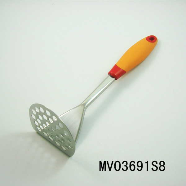 MV03691S8 Potato Press Plastic Handle S/S T/C Tpr Handle