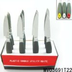 12Pcs Kitchen Tools Pp+Tpr Handle Utility Knife