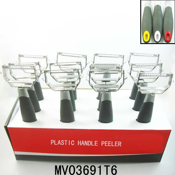 MV03691T6 12Pcs Kitchen Tools Pp+Tpr Handle Peeler