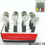 12Pcs Kitchen Tools Pp+Tpr Handle Pizza Cutter