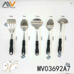 5Pcs S.S.Kitchen Utensils Set With Silcone Handle