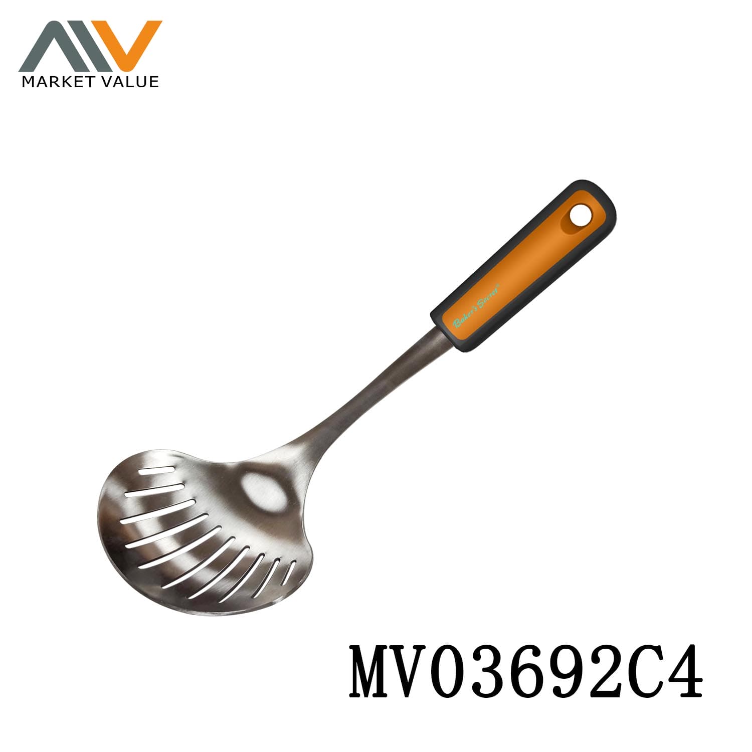 MV03692C4 S/S Skimmer Satin Finish With Tpr Handle