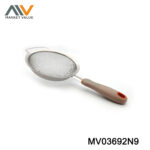 18Cm Ss Strainer With Plastic Handle Tc